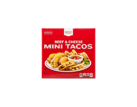 گوشت گاو منجمد و پنیر مینی تاکوس